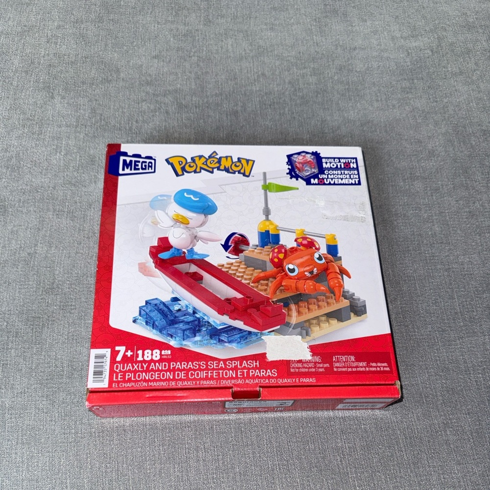 Mega Pokemon Quaxly and Paras Building Toy Kit